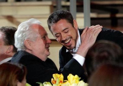 Actor Robert Downey Jr. and director Robert Downey Sr.