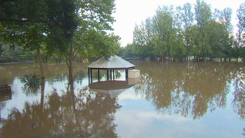 Popular wedding venue in Windsor remains submerged by floodwaters.