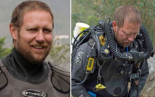 Dr Harris is an experienced diver who stayed with the Thai boys once they were discovered. Picture: Supplied