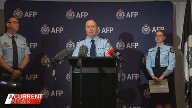 The Australian Federal Police addressed the media about the accused man.