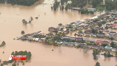 Floods in north west Sydney.