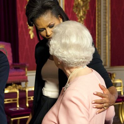 Michelle Obama with Queen Elizabeth