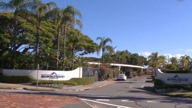 Hospital patients on the Gold Coast are being sent to Sea World Resort to help ease overcrowding in public hospitals.