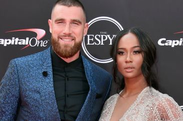Travis Kelce and Kayla Nicole attends The 2018 ESPYS at Microsoft Theater on July 18, 2018 in Los Angeles, California.