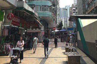 The streets of Sham Shui Po, Hong Kong.