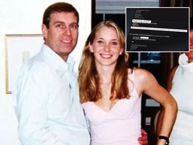 Prince Andrew with Virginia Roberts