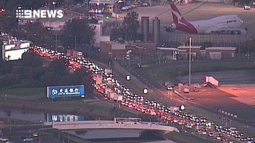 Traffic remains heavy across the city as a result of the outage. (9NEWS)