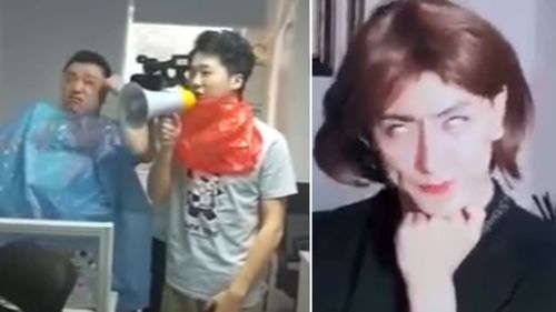Imitation videos quickly appeared on Chinese social media. 
