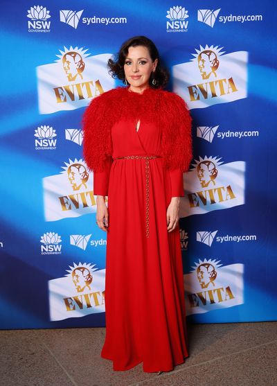 Tina Arena at the premiere of Evita, Sydney Opera House. Images: Getty