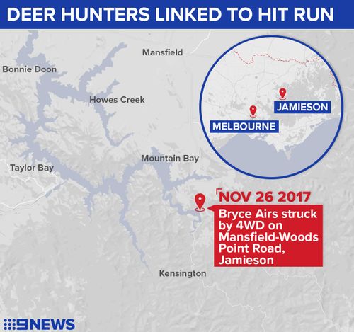 Mr Airs was fatally struck just one kilometre from his home. (9NEWS)