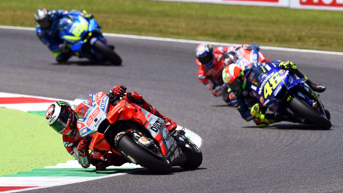 Spain's Jorge Lorenzo wins Italy GP as Marc Marquez crashes out