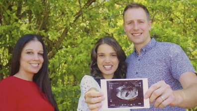 The couple welcomed their first child via a surrogate, Bec's sister.