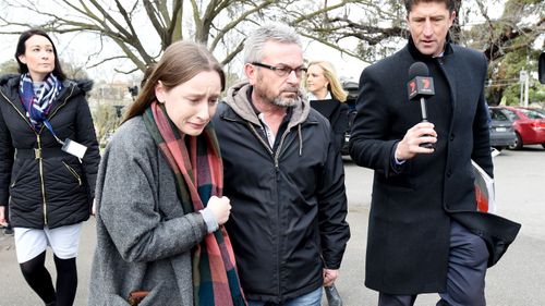 Borce Ristevksi with his and Karen's daughter, Sarah. (9NEWS)