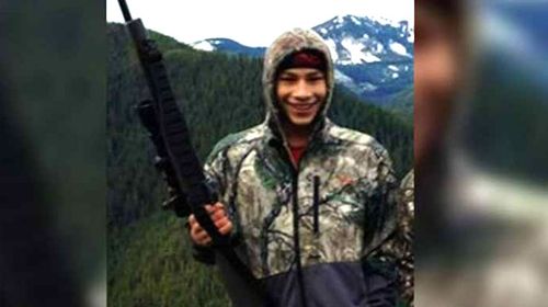 Jaylen Fryberg poses with a gun. (Supplied)