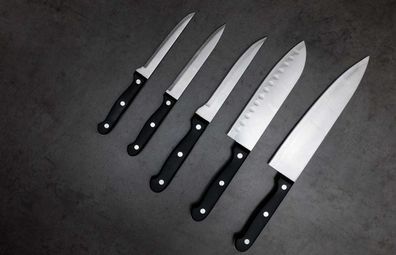 Knife set stock image
