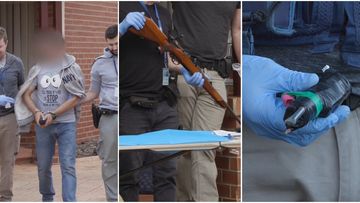 Police seized a litany of firearms, drugs and money in nine raids across Melbourne's north west.