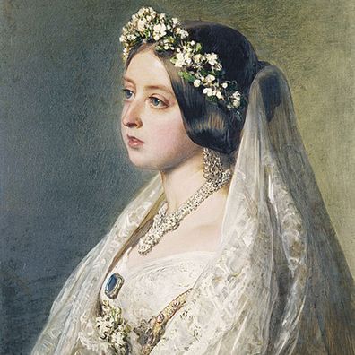 Franz Xaver Winterhalter's wedding portrait of Queen Victoria