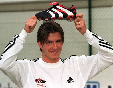 David Beckham launches the Adidas 'Predator' - the latest in football technology.
