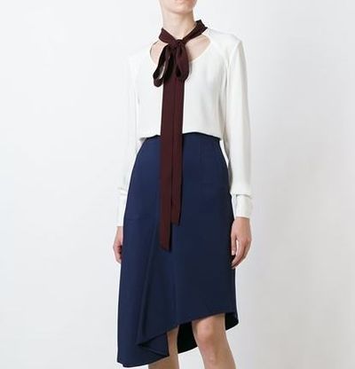 Marni pussy-bow blouse with cut-out detail, $903 at
<a href="https://www.farfetch.com/au/shopping/women/marni-contrast-pussy-bow-blouse--item-11572424.aspx?storeid=9650&amp;from=search&amp;ffref=lp_pic_14_11_" target="_blank">farfetch.com</a><br />