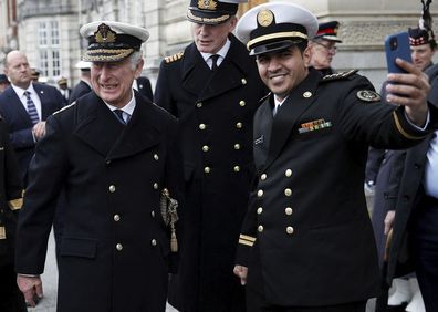 Prince Charles at Britannia Royal Naval College, Dartmouth