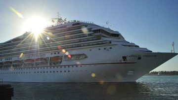 Carnival Cruise Lines &quot;Carnival Freedom&quot; leaves the port in Key West, Florida 