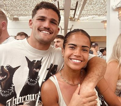 Nathan Cleary and Mary Fowler 