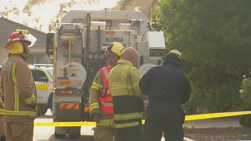 A woman's body has been found after a house fire in Aldinga Beach. 