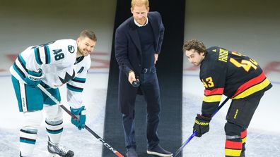 Prince Harry appearance at hockey