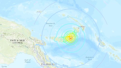 A magnitude-7 earthquake has hit Papua New Guinea.