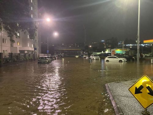 Flooding on Ronayne Street. 
