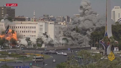 Israel's military has launched an attack on Syria's capital, hitting the country's Defence Ministry headquarters.