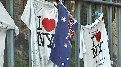 Ten Australians were among almost 3000 people killed in the 9/11 terrorist attacks. (AAP)
