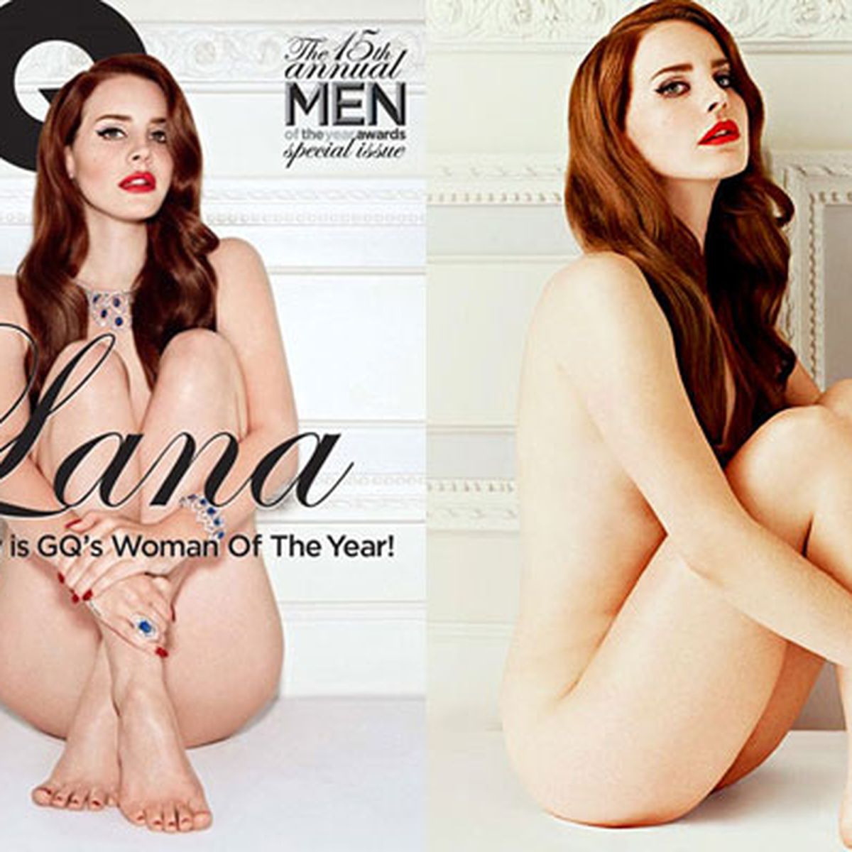 Lana Del Rey poses nude, gets groped in <i>GQ</i> photo spread - 9Celebrity