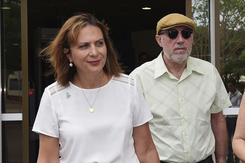 The parents of Sabrina, Michael and Lidia Di Lembo, outside Darwin Local Court yesterday.