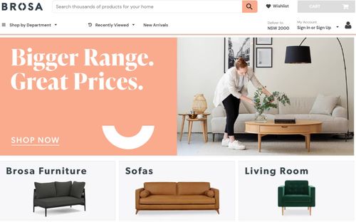 Online retailer Brosa winds up after entering voluntary administration.