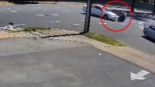 Footage of freak motorbike accident released 