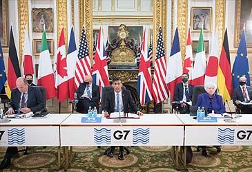 The G7 agreed to what global minimum tax rate for multinational companies?