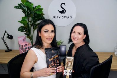 Marissa McLoughlin and Annette Short show off new Ugly Swan products following their huge success.