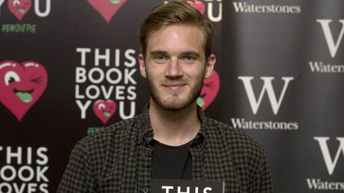 Famous YouTube star PewDiePie has been dropped by Disney company Maker Studios due to anti-Semitic videos. (AAP)
