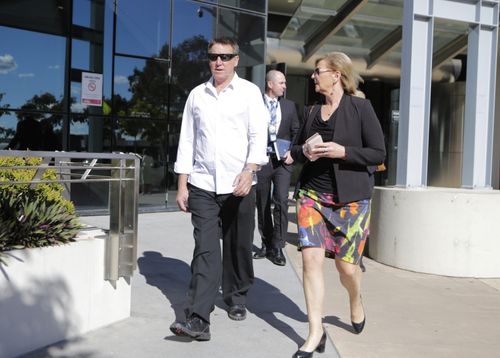 Shayne Goodchild, father of victim Kate Goodchild arrives at the the Southport Courthouse for Day 2 of the coroners inquest. Picture:AAP
