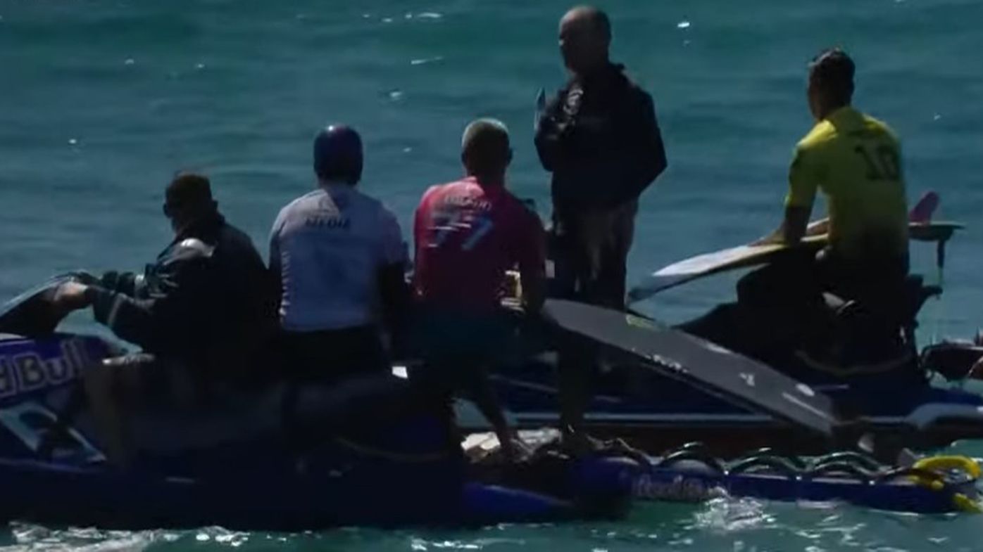 Surfers rescued after shark stops WSL finals