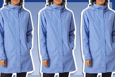 9PR: Helly-Hansen Womens Aden Waterproof Breathable Hooded Long Rain Jacket