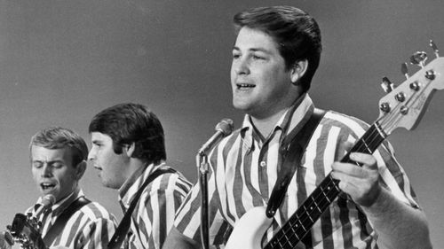 Brian Wilson singing The Beach Boys' major hit 'I Get Around' in 1964.