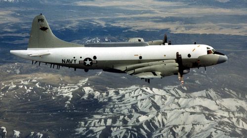 A US EP-3 reconnaissance plane, similar to the one intercepted this week. (Photo: AP).