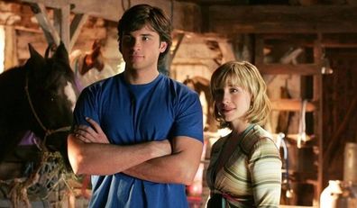 Allison Mack and Tom Welling