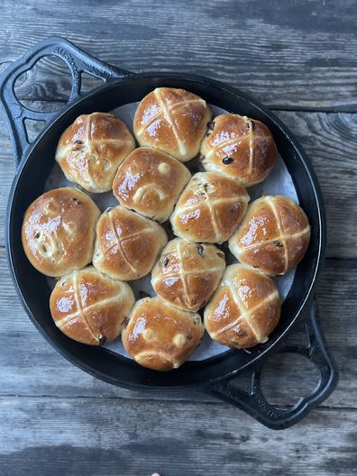 Darren Robertson's hot cross buns are the perfect Easter treat.