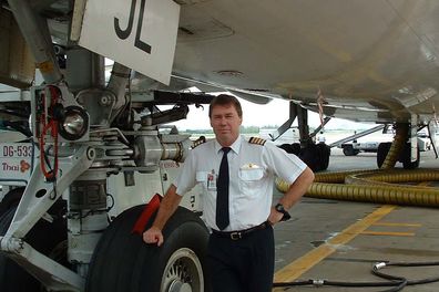 Former Qantas pilot Captain Jeremy Burfoot who has written a book. The secret life of flying.