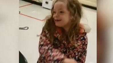 Girl with special needs gets to try out her 'dream job' bagging groceries