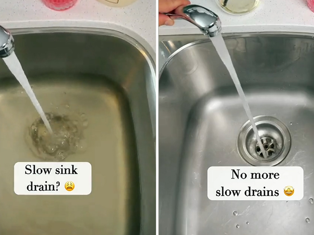 Carolina Mccauley shares simple method for deep cleaning clogged kitchen  drains