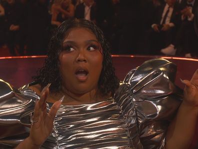 Lizzo wins Record of the Year at the 2023 Grammys.